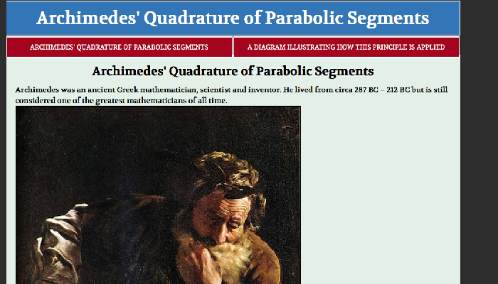 Archimedes' Quadrature of Parabolic Segments